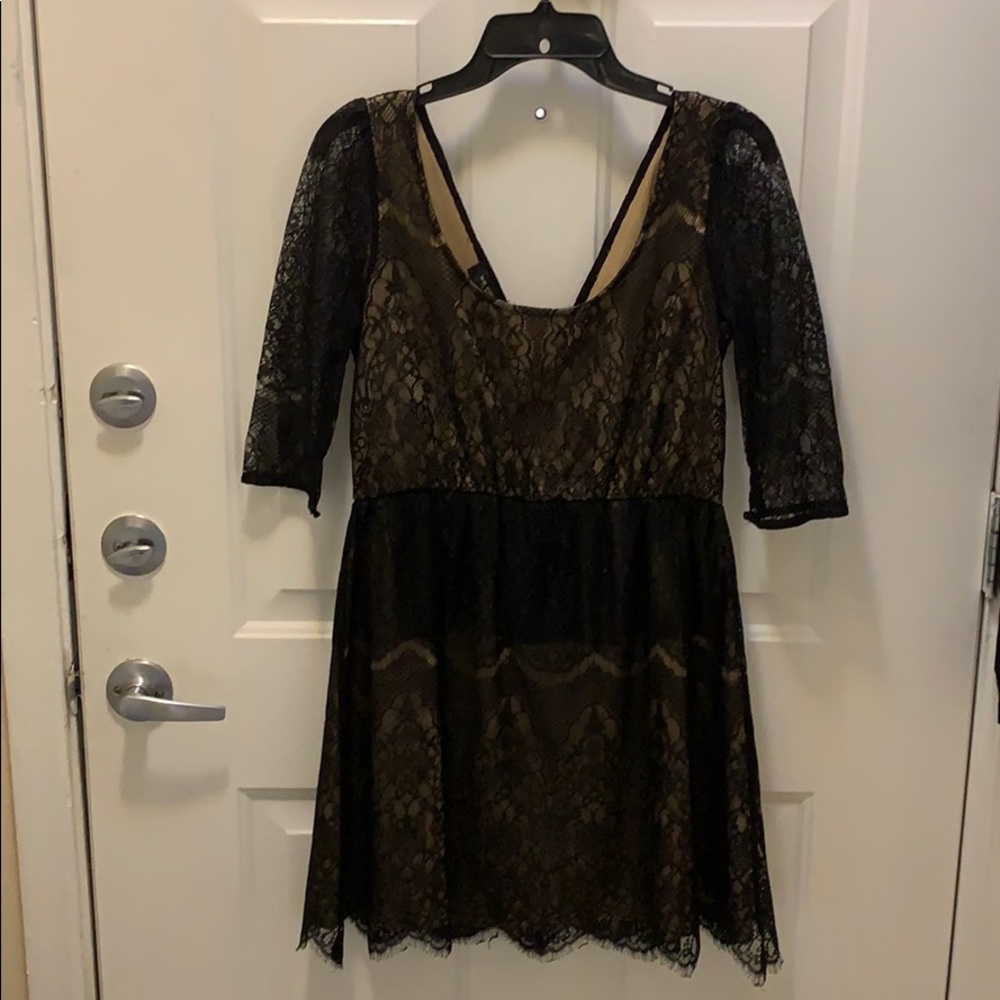 Miss Me MM Couture Size Medium Black Lace  Dress